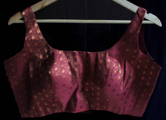 Maroon Benarasi Blouse